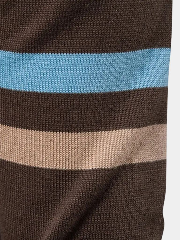 Zipped Cardigan with High Collar - Palm Beach Boutique