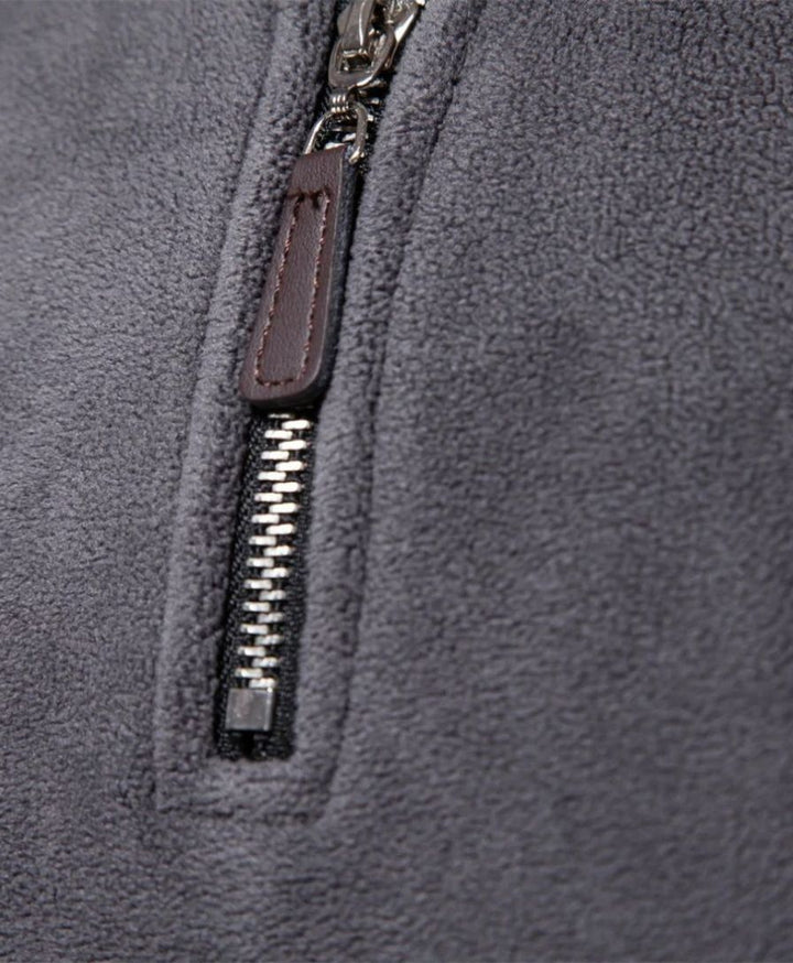 High Neck Zip Sweater Alpine - Palm Beach Boutique