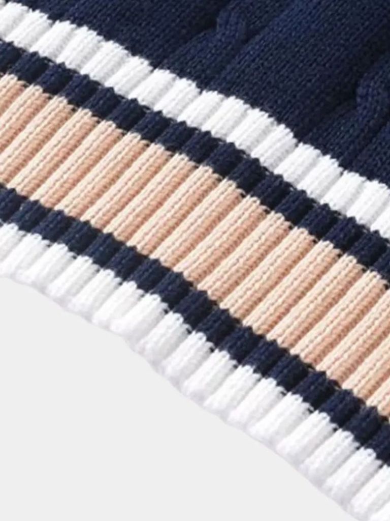 Elegant Knit Vest with V-Neck - Palm Beach Boutique