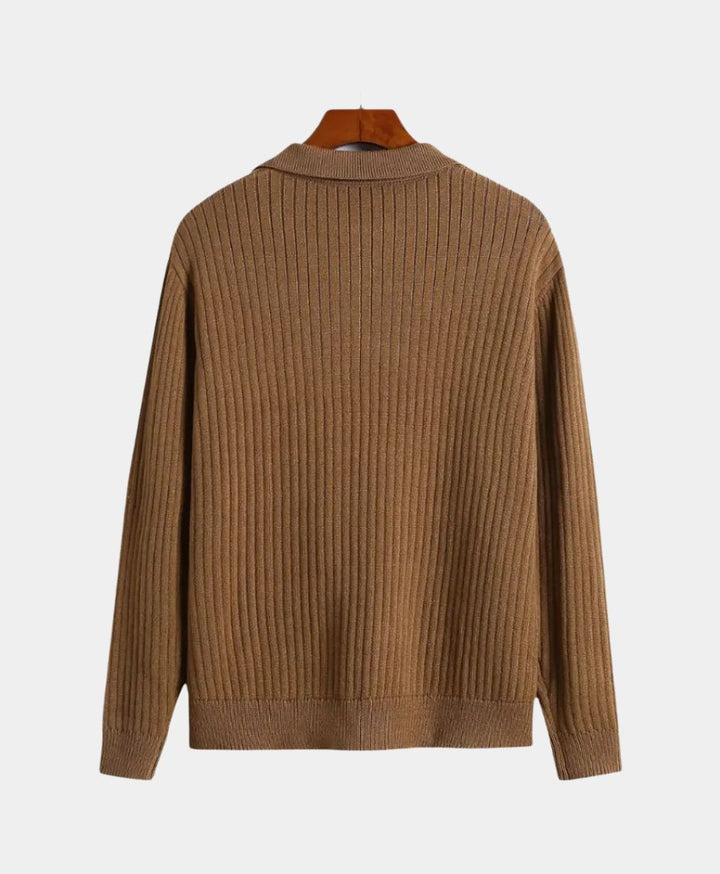 Polyester Sweater with V-Neck - Palm Beach Boutique