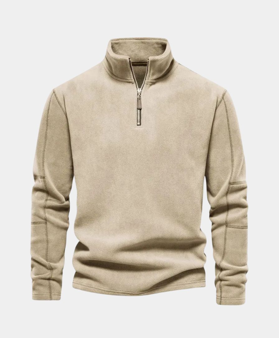 High Neck Zip Sweater Alpine - Palm Beach Boutique