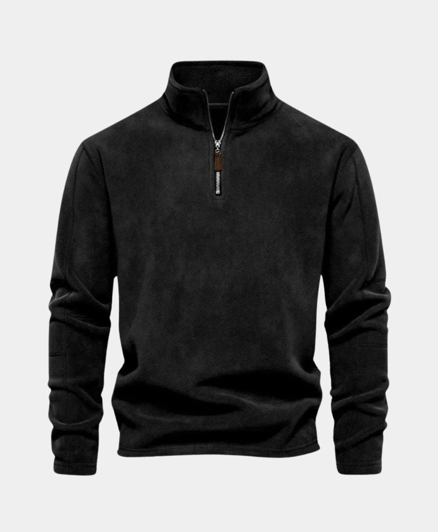 High Neck Zip Sweater Alpine - Palm Beach Boutique