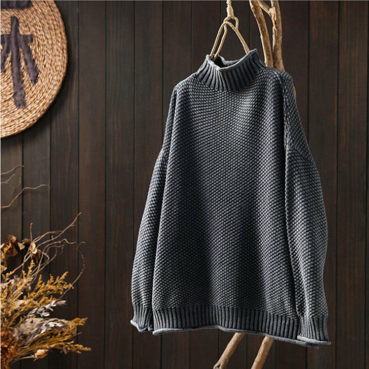 GRACE | Relaxed Fit Waffle Sweater
