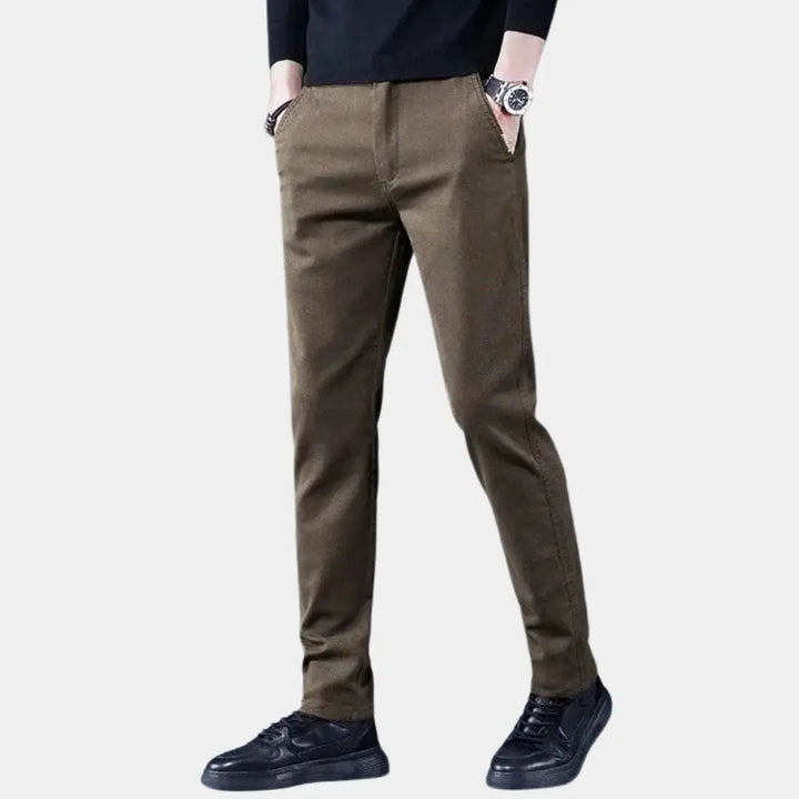 Basic Stretch Denim Trousers