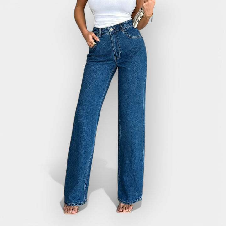 High-Rise Wide-Leg Denim