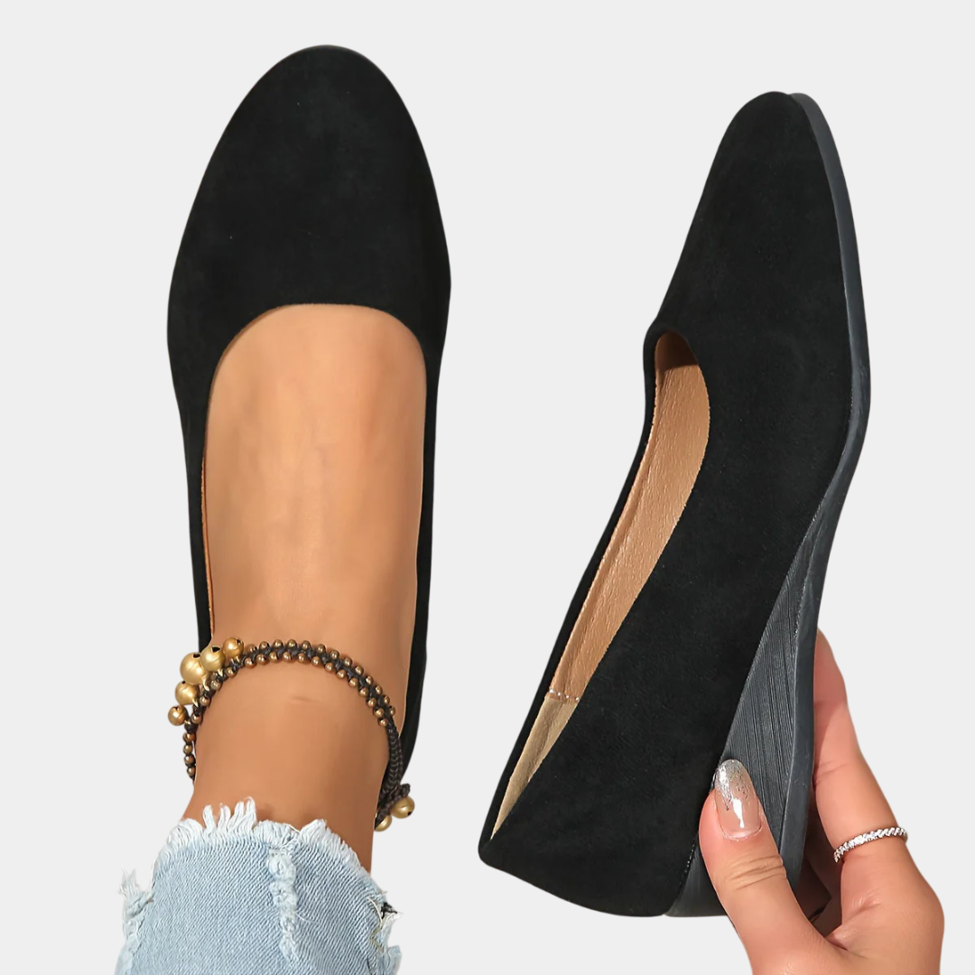 Éliane – Comfortable ballerinas with wedge heel