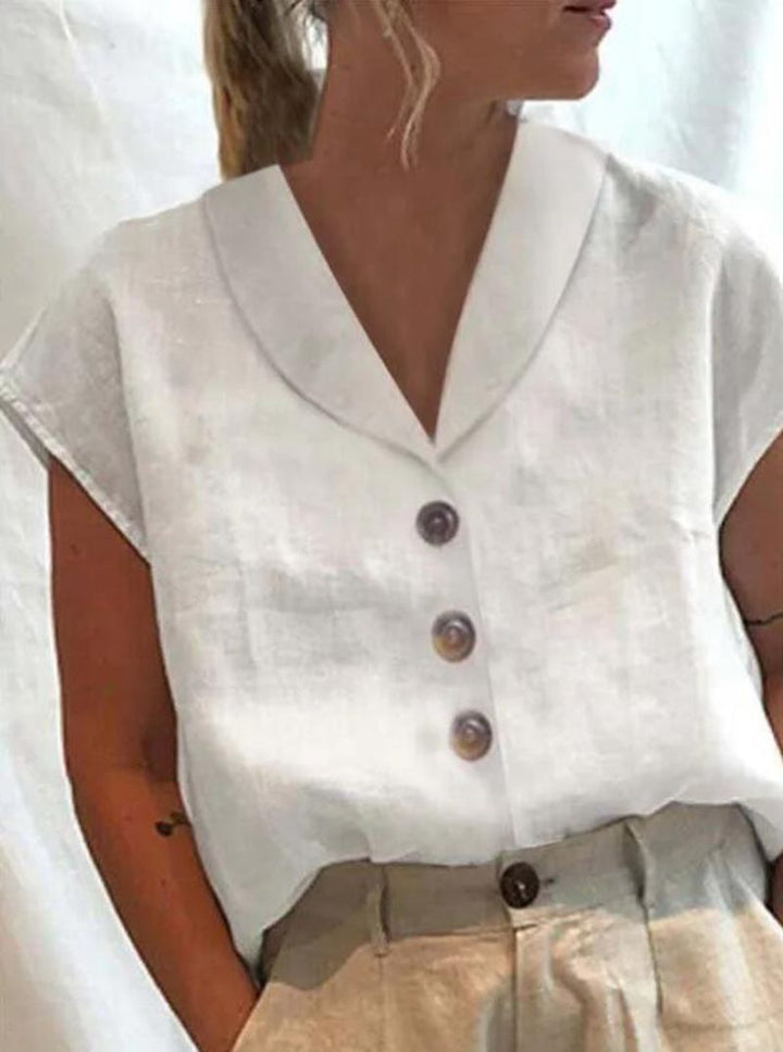 Elena™  Stylish Collar Top