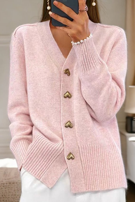 Mandy | Elegant Cardigan with Golden Buttons