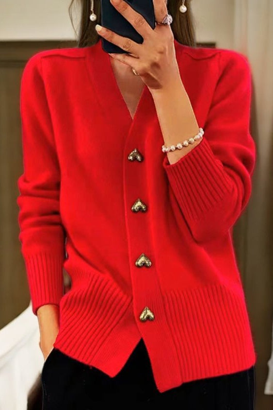 Mandy | Elegant Cardigan with Golden Buttons