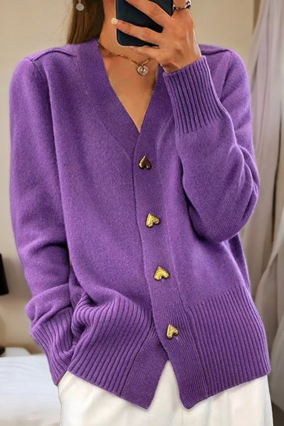 Mandy | Elegant Cardigan with Golden Buttons