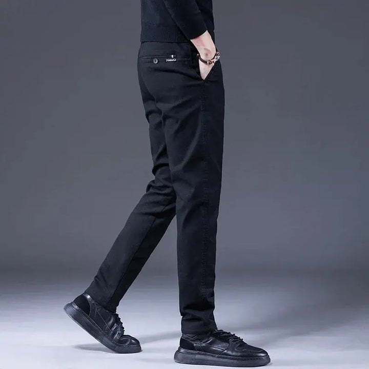 Basic Stretch Denim Trousers