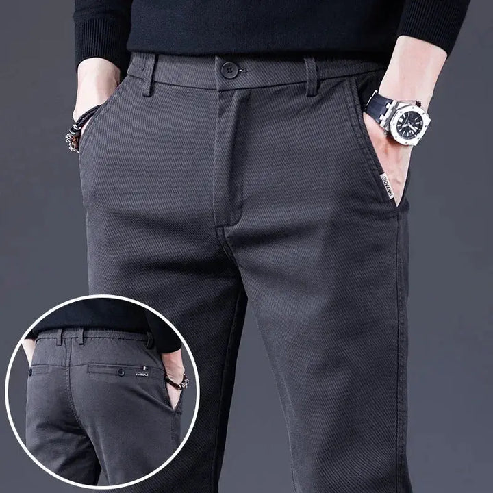 Basic Stretch Denim Trousers