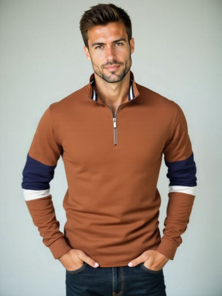 Hooded Sweatshirt with Zipper - Palm Beach Boutique