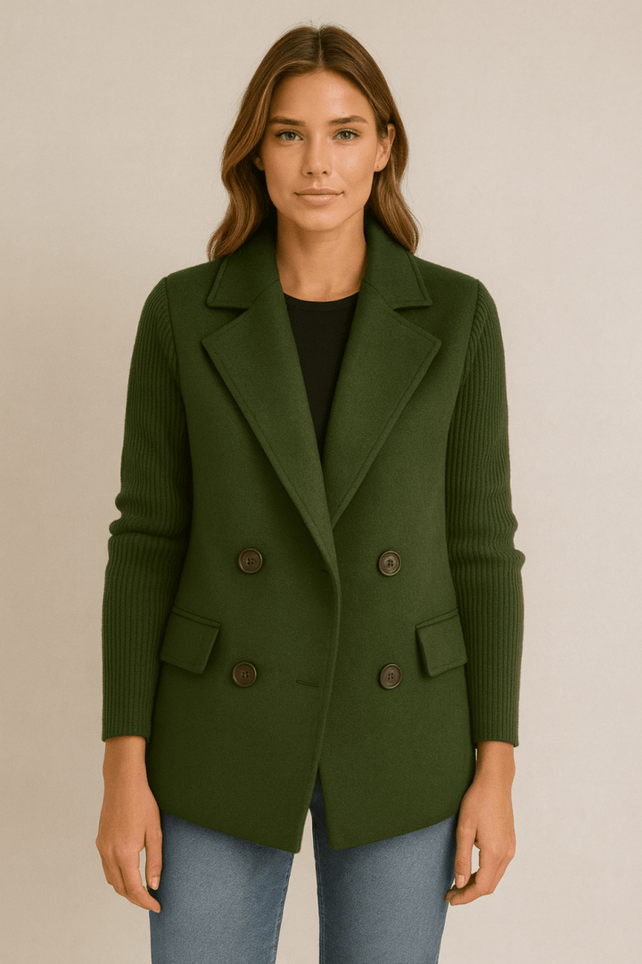 AMA | Blazer with Knit Sleeves