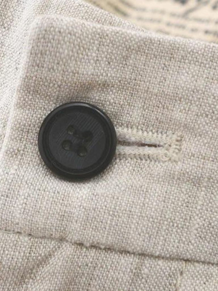 Horizon Blue Linen Shorts - Palm Beach Boutique