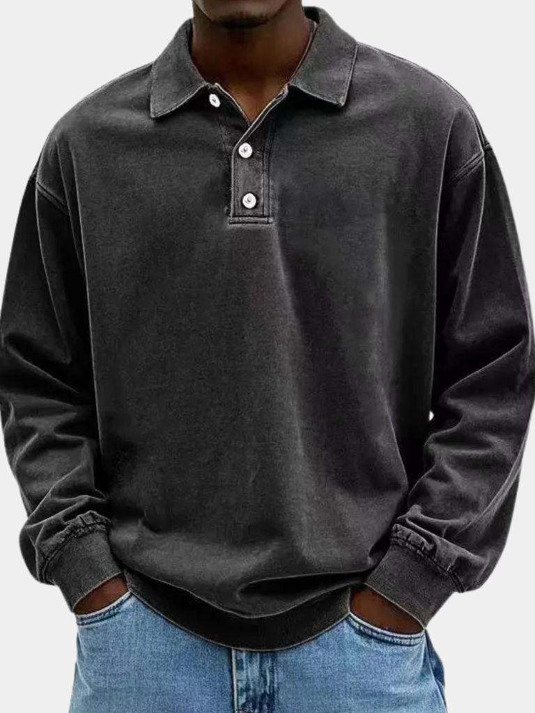 Canyon Mist Long Sleeve Polo – Palm Beach Boutique