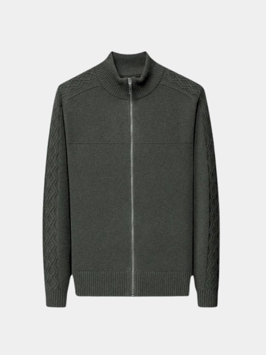 Palm Beach Boutique Roll Neck Cashmere Zip Pullover