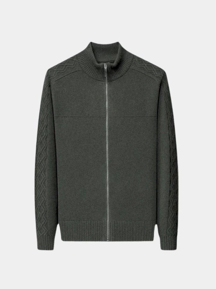 Palm Beach Boutique Roll Neck Cashmere Zip Pullover