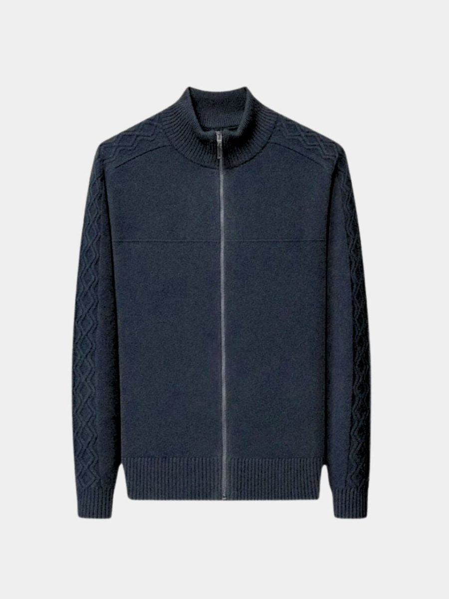 Palm Beach Boutique Roll Neck Cashmere Zip Pullover