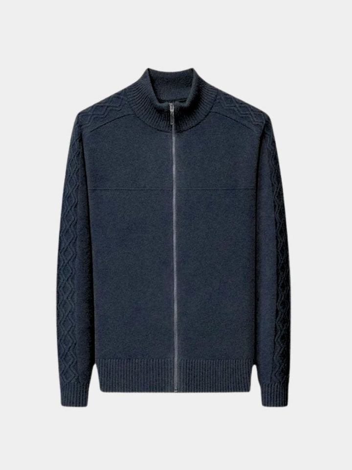 Palm Beach Boutique Roll Neck Cashmere Zip Pullover