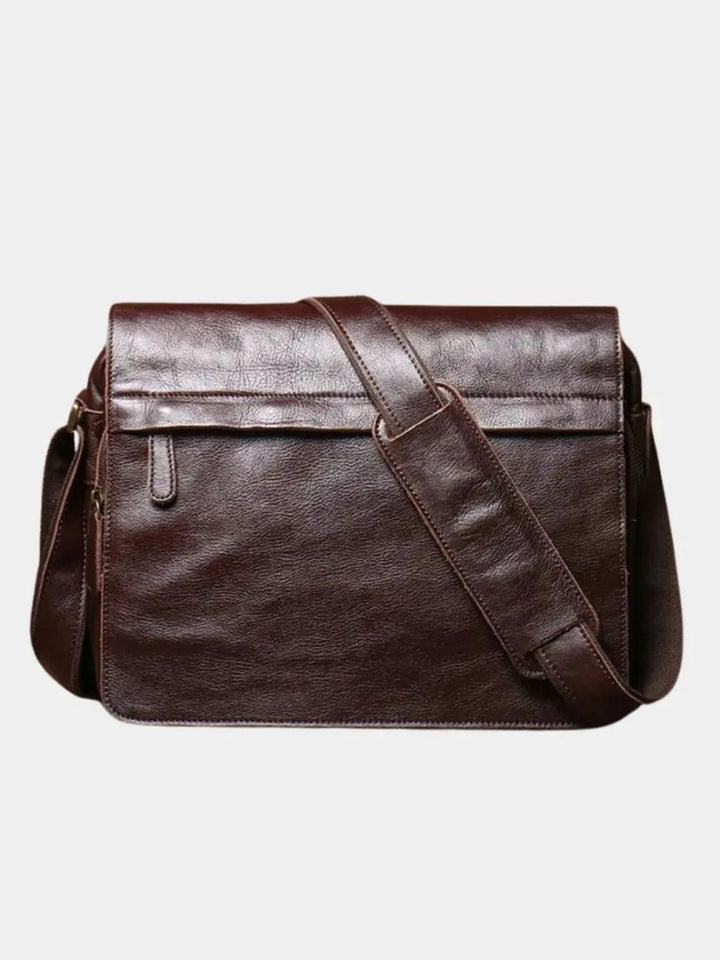 Palm Beach Boutique Timeless Leather Messenger Bag
