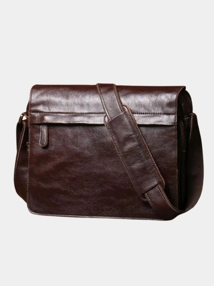 Palm Beach Boutique Timeless Leather Messenger Bag
