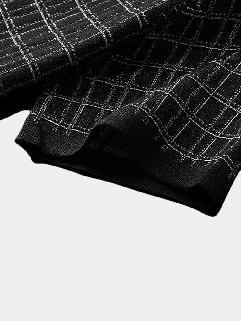 Classic Black Knit Polo - Palm Beach Boutique