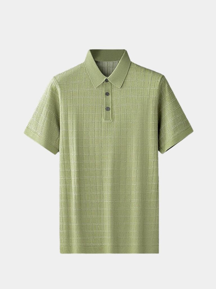 Classic Black Knit Polo - Palm Beach Boutique