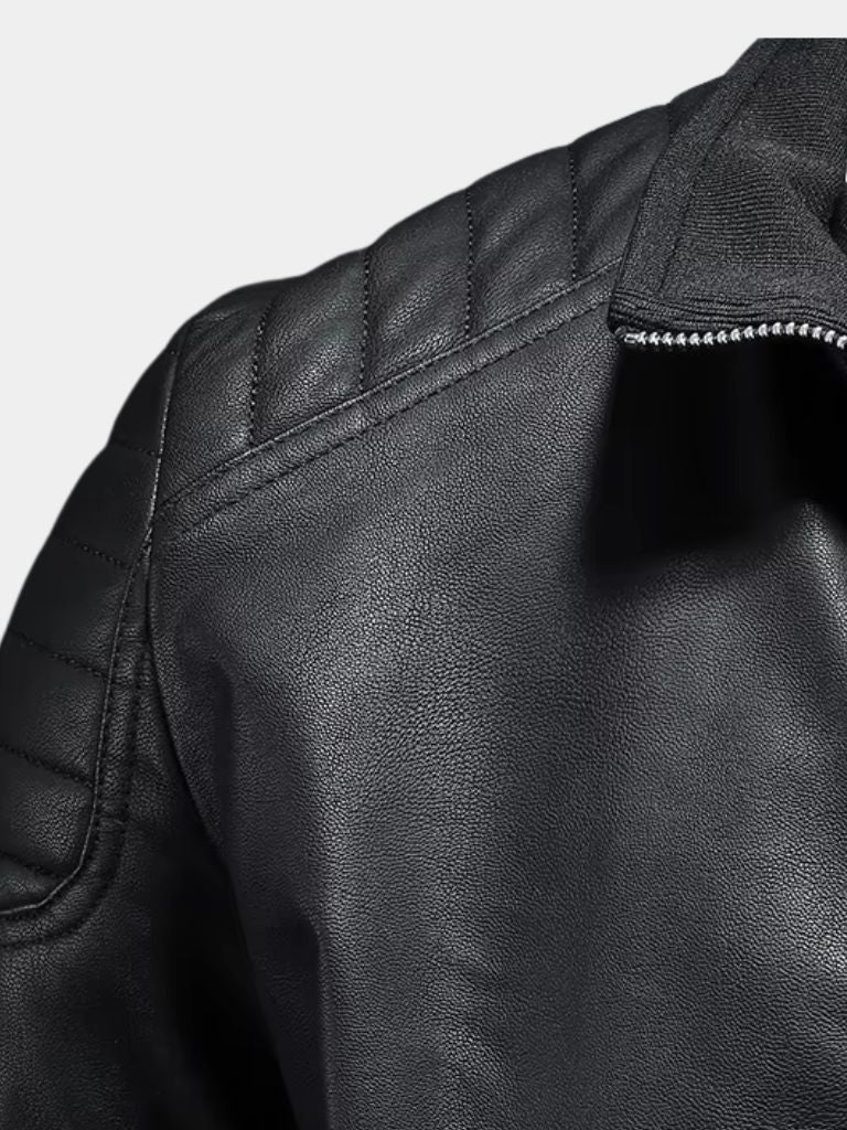 Palm Beach Boutique Crossed Leather Jacket