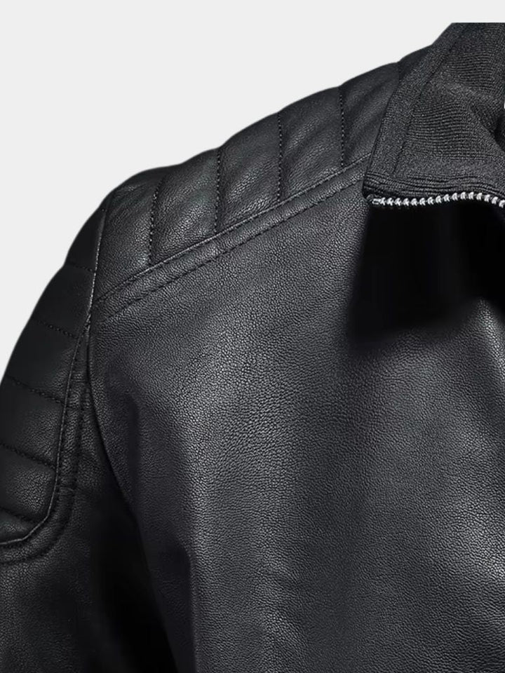 Palm Beach Boutique Crossed Leather Jacket
