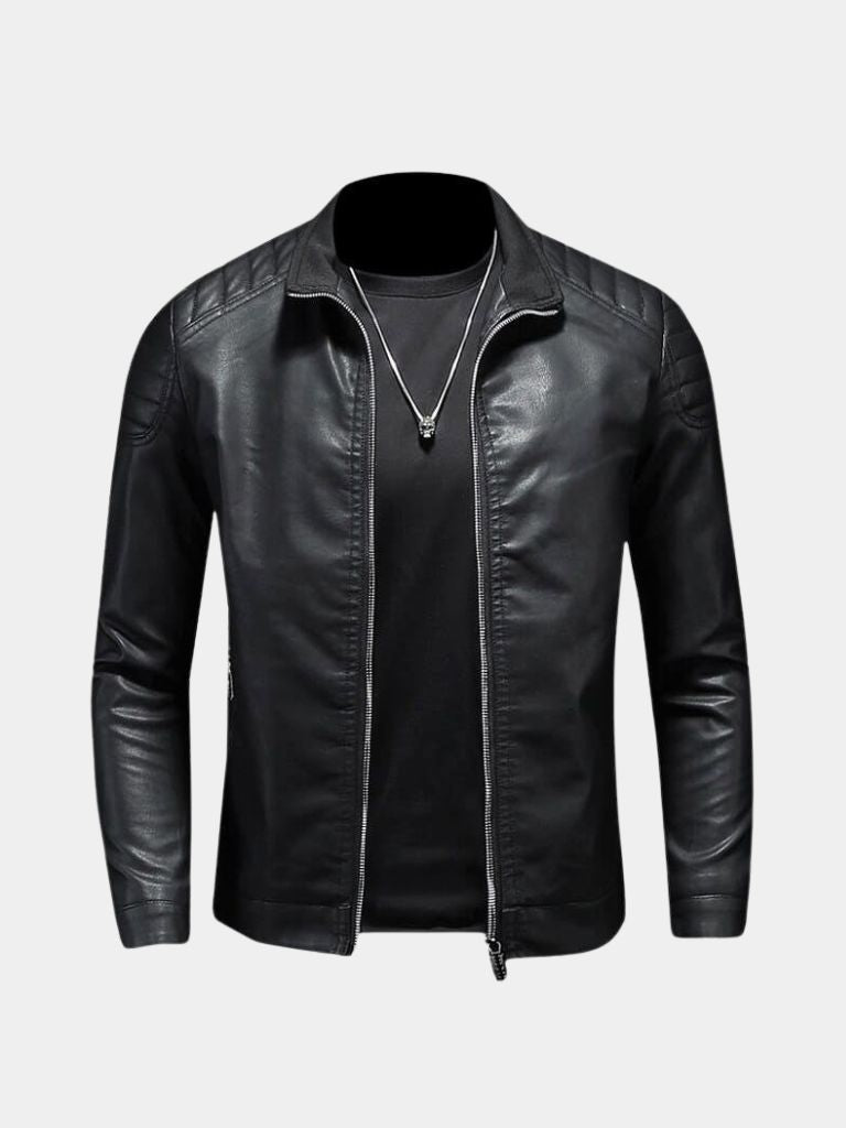 Palm Beach Boutique Crossed Leather Jacket