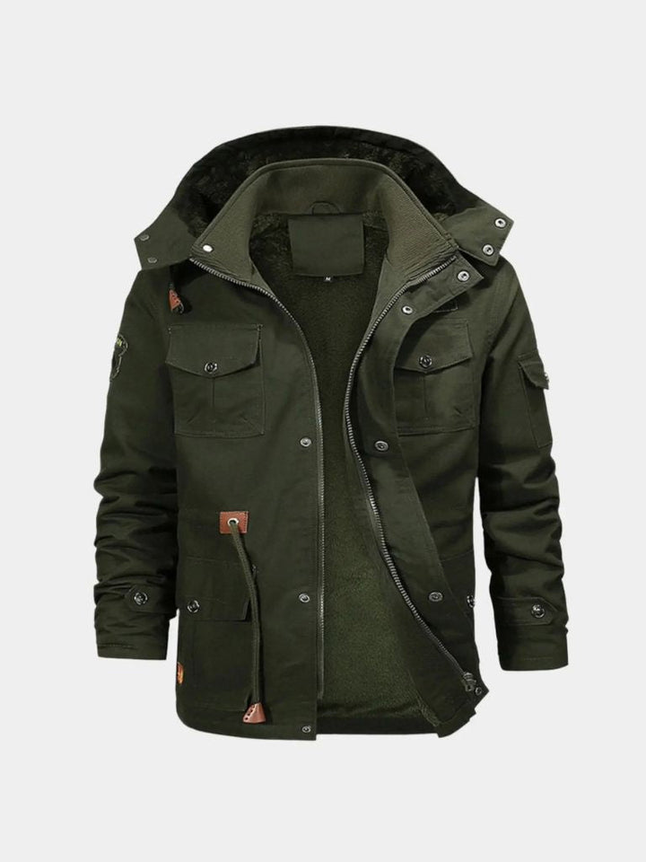 Palm Beach Boutique Fleece Hooded Bomber Jacket