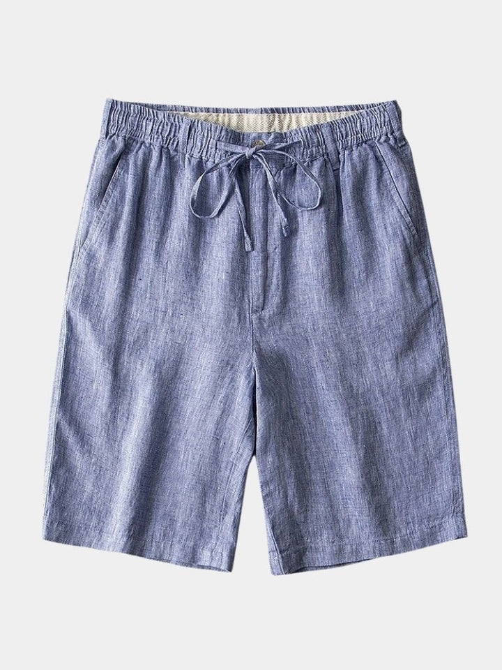 Grey Linen Shorts Palm Beach Boutique