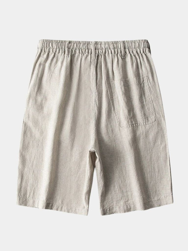 Grey Linen Shorts Palm Beach Boutique