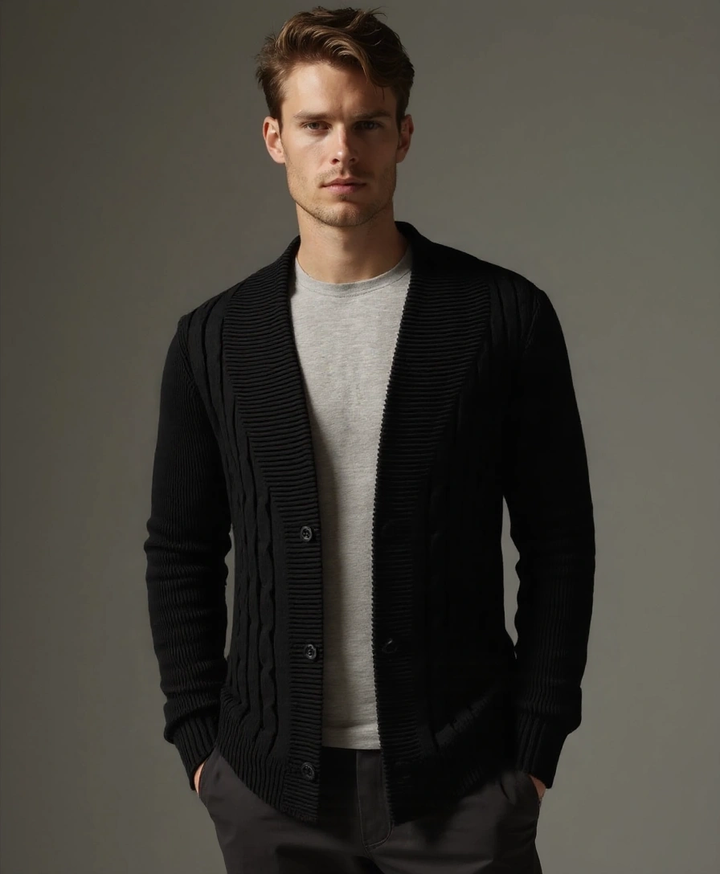 Elegant Knitted Cardigan for Men - Palm Beach Boutique