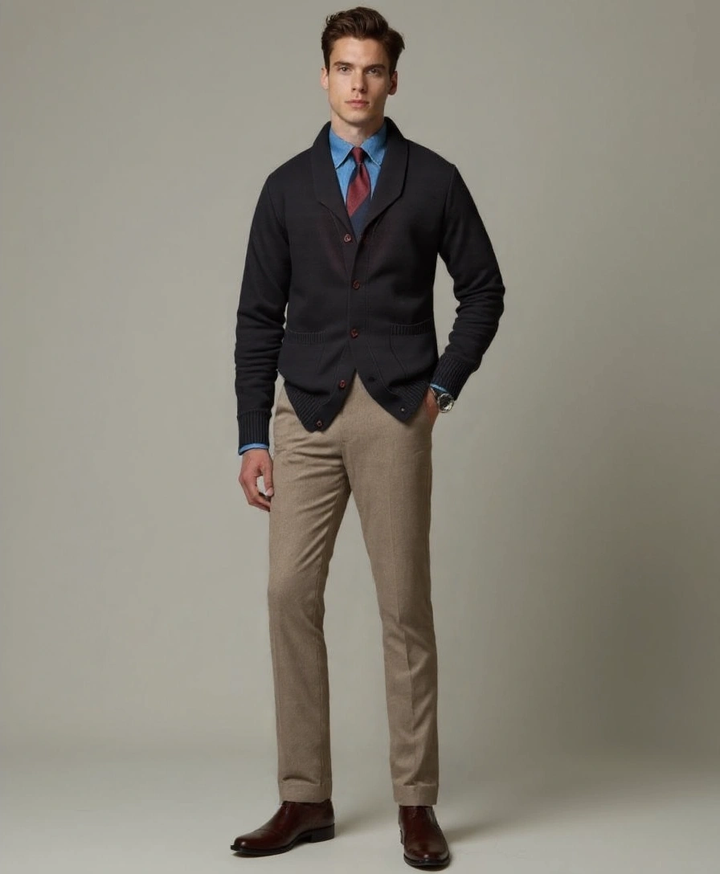 British Knitted Cardigan - Palm Beach Boutique