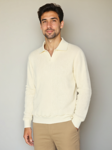 Men's V-Neck Polo Sweater - Palm Beach Boutique