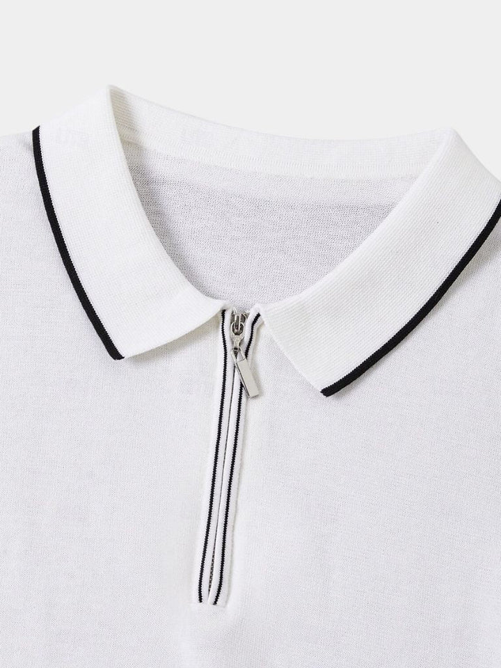 Ivory Elite Long Sleeve Polo Palm Beach Boutique