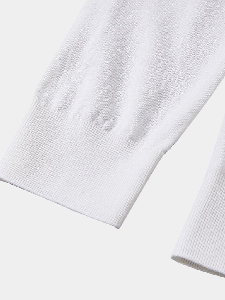 Ivory Elite Long Sleeve Polo Palm Beach Boutique