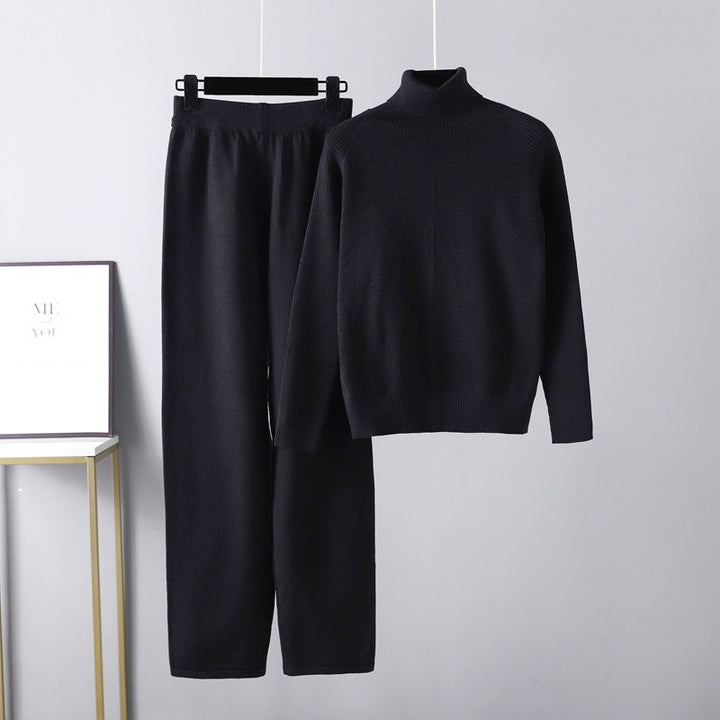 Michelle | Complete Two-Piece Cable Knit Lounge Set