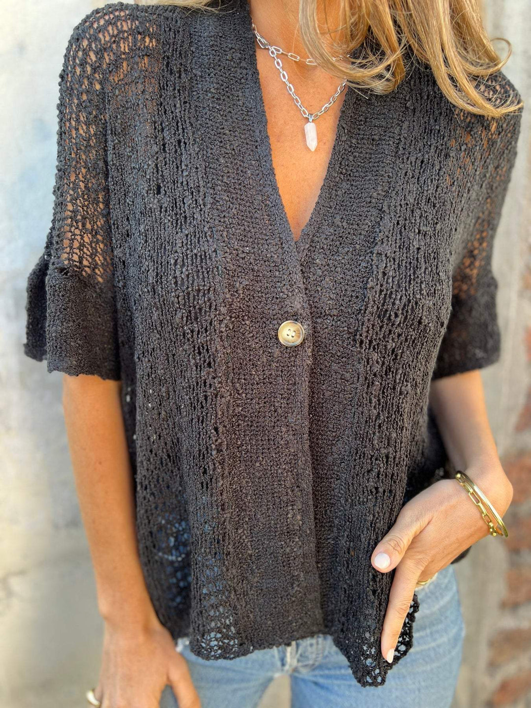 Elara™ Elegant Textured Top