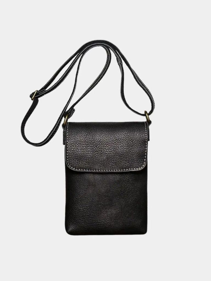 Palm Beach Boutique Mens Mini Leather Crossbody Bag