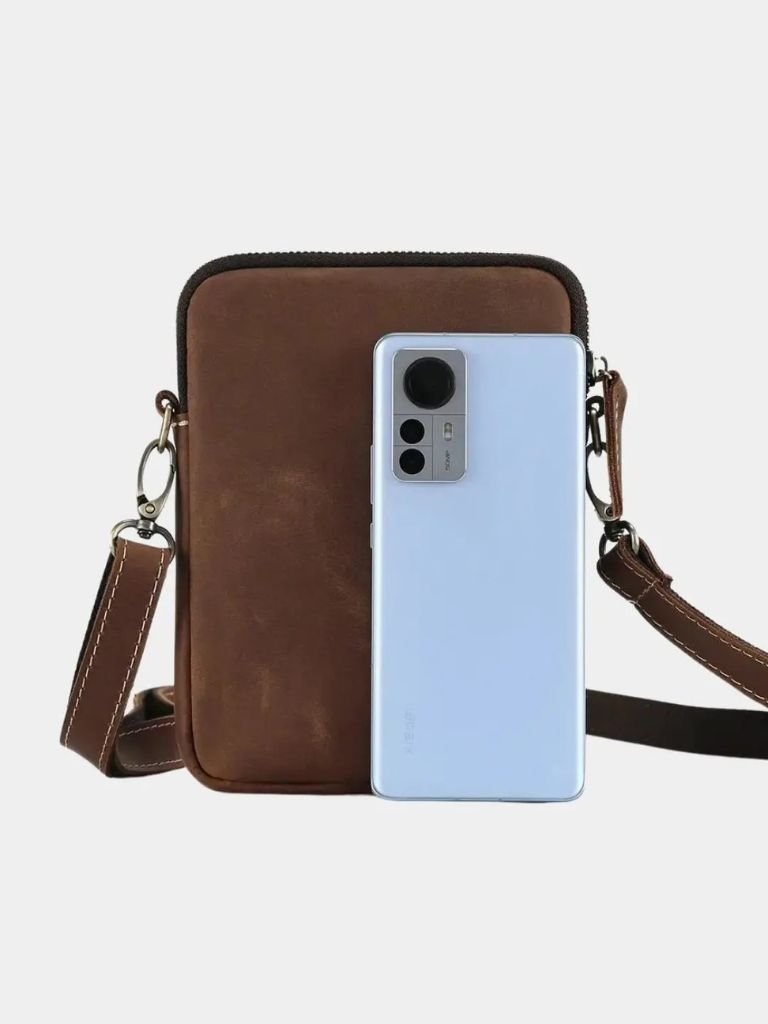 Palm Beach Boutique Minimalist Leather Crossbody Bag