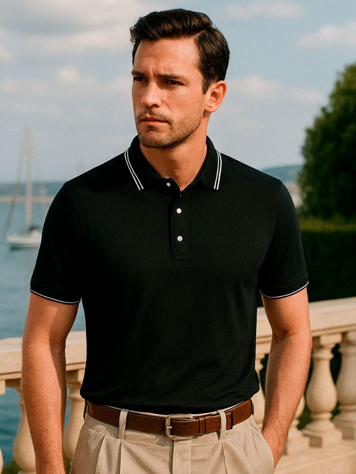 Polo with Obsidian Trim – Palm Beach Boutique
