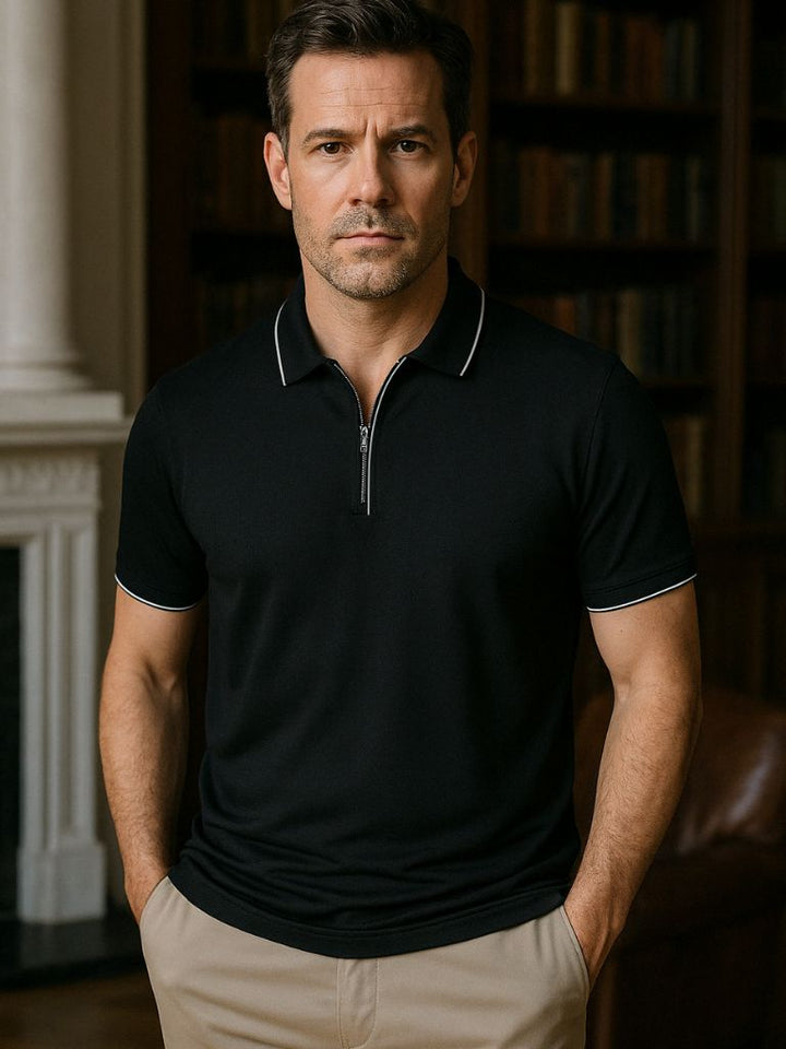 Midnight Oxford Polo - Palm Beach Boutique