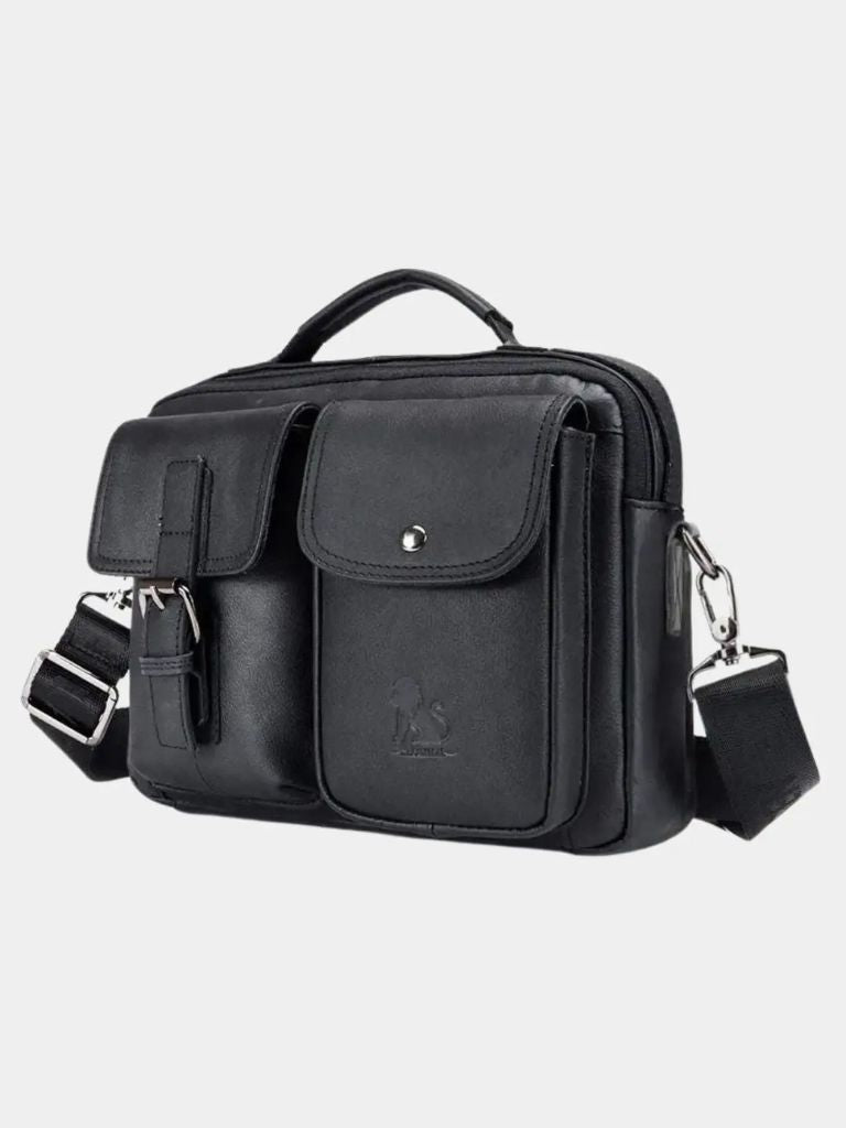 Palm Beach Boutique Vintage-Inspired Square Leather Crossbody Bag