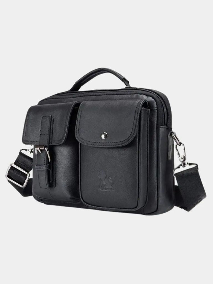 Palm Beach Boutique Vintage-Inspired Square Leather Crossbody Bag
