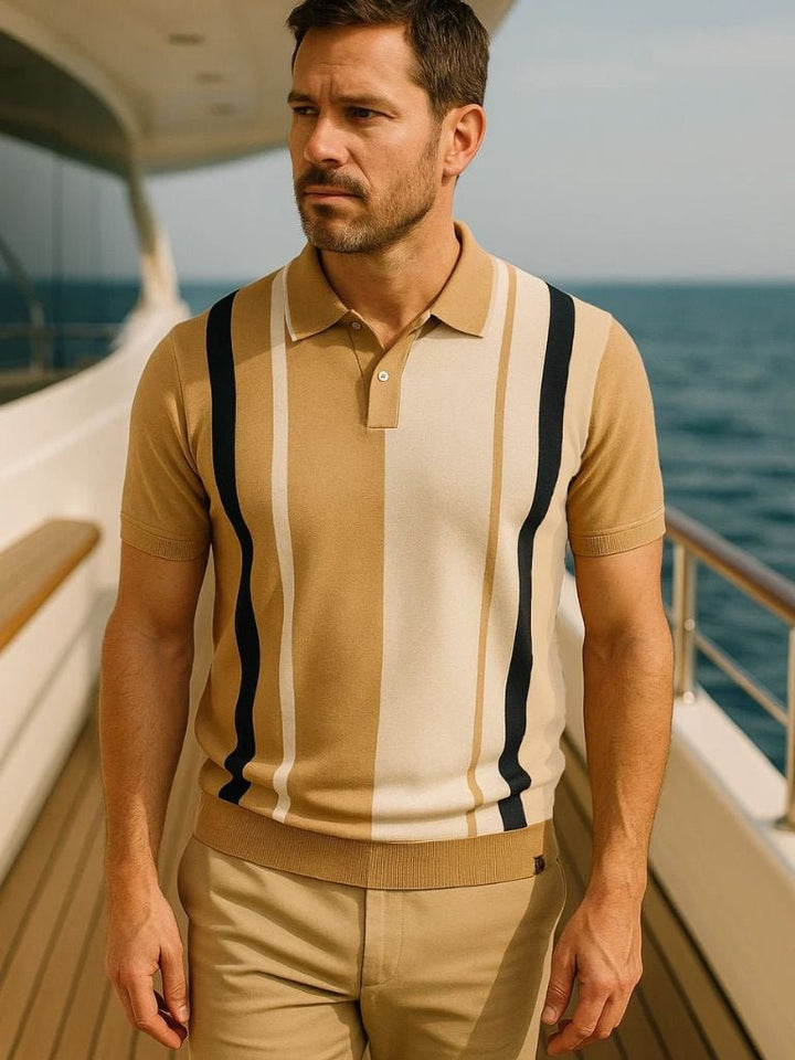 Retro Striped Polo Palm Beach Boutique