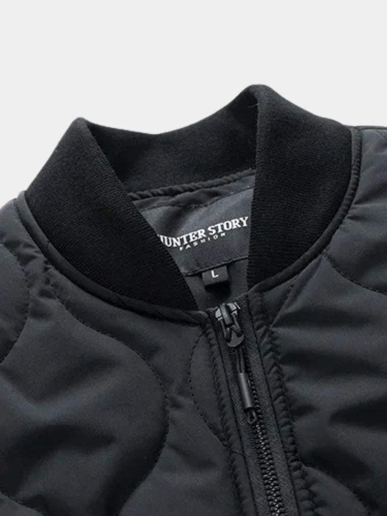 Palm Beach Boutique Padded Sherpa Sleeve Bomber Jacket
