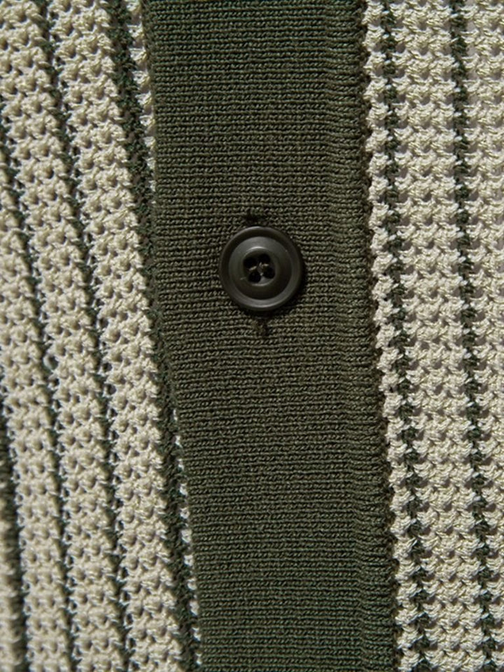 Striped Knit Polo - Palm Beach Boutique